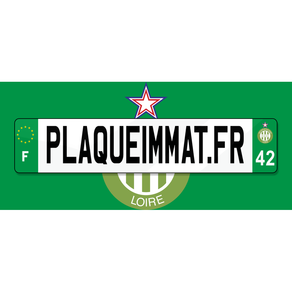 Sticker immatriculation 42 - Loire - Nouvelle région Auvergne-Rhône-Alpes