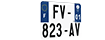 Plaque d'immatriculation pour véhicule 4x4