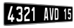 Plaque d'immatriculation véhicule de collection auto et moto