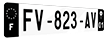 Plaque d'immatriculation noire personnalisée