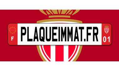 Plaque immatriculation Monaco