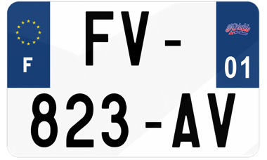 Plaque immatriculation logo Fabio Quartararo