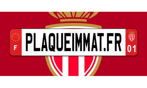 Plaque immatriculation Monaco