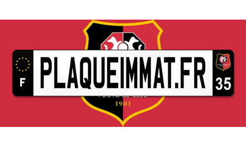 Plaque immatriculation Stade Rennais