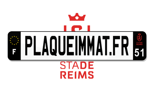 Plaque immatriculation Stade de Reims