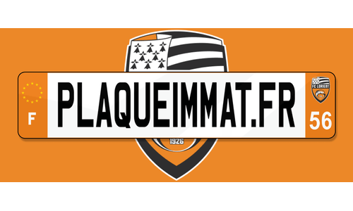 Plaque immatriculation FC Lorient