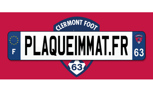 Plaque immatriculation Clermont