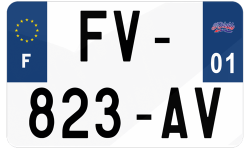 Plaque immatriculation logo Fabio Quartararo