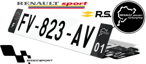 Plaque Immatriculation pour voiture RENAULT