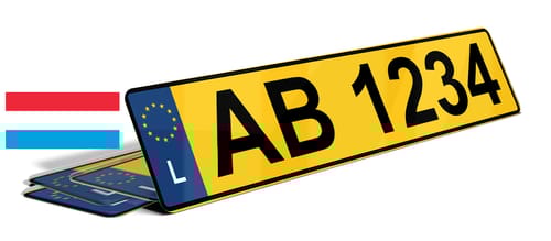 Plaque immatriculation Luxembourg