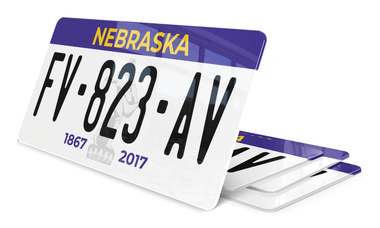Plaque immatriculation Nebraska 2 USA 30x15