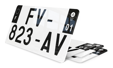 Plaque Immatriculation US Noire 30*15