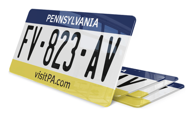 Plaque immatriculation Pennsylvanie USA 30x15