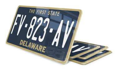Plaque immatriculation Delaware USA 30x15