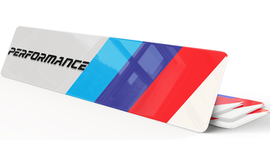 Plaque d'Immatriculation Décorative BMW M Performance