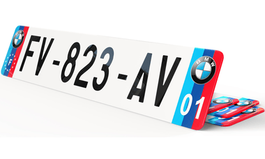 Plaque immatriculation Eurofrance BMW M
