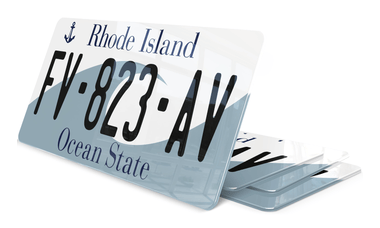 Plaque immatriculation Rhode Island USA 30x15