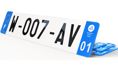 Plaque immatriculation W Garage