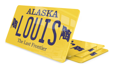 Plaque USA Alaska Prénom