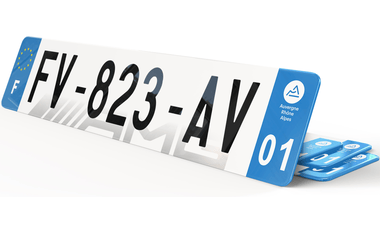 Plaque immatriculation Fond bas Mercedes AMG