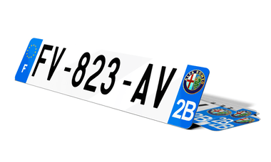 Plaque d'immatriculation ALFA ROMEO