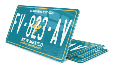 Plaque immatriculation Nouveau Mexique USA 30x15