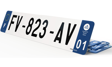 Plaque Immatriculation 4*4 avant