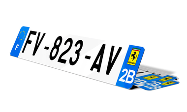 Plaque d'immatriculation FERRARI