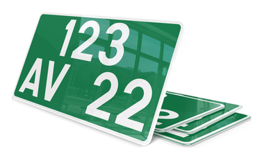 Plaque immatriculation Consulaire 30x15
