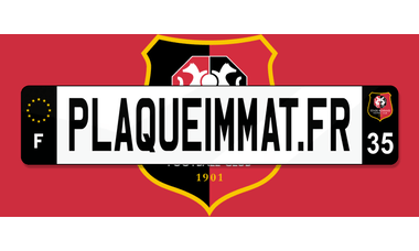 Plaque immatriculation Stade Rennais