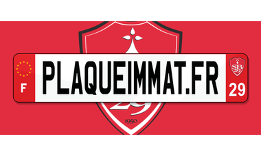 Plaque immatriculation Stade Brestois