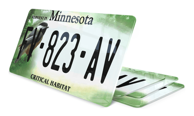 Plaque immatriculation Minnesota Critical Habitat USA 30x15