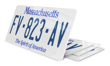 Plaque immatriculation Massachusetts USA 30x15