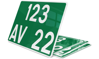 Plaque immatriculation Consulaire Arrière 4x4 27,5x20