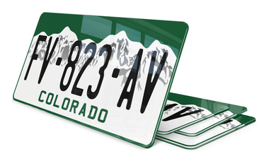 Plaque immatriculation Colorado USA 30x15