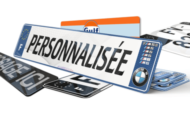 Plaque immatriculation Personnalisée