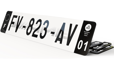 Plaque immatriculation Mercedes AMG