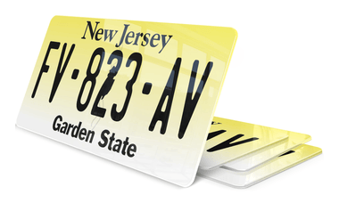 Plaque immatriculation New Jersey USA 30x15