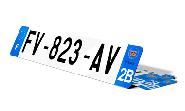 Plaque d'immatriculation CADILLAC