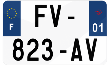 Plaque immatriculation logo Aprilia