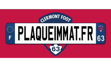 Plaque immatriculation Clermont
