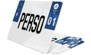 Plaque immatriculation Camion Personnalisée 27,5x20 1 ligne