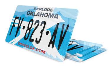 Plaque immatriculation Oklahoma USA 30x15
