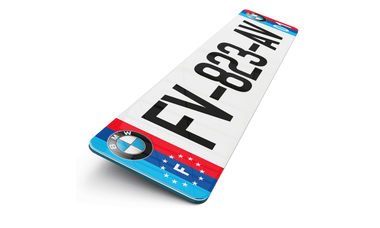Plaque immatriculation Eurofrance BMW M