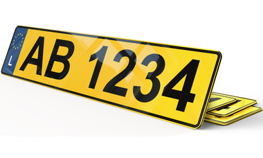 Plaque immatriculation Luxembourg