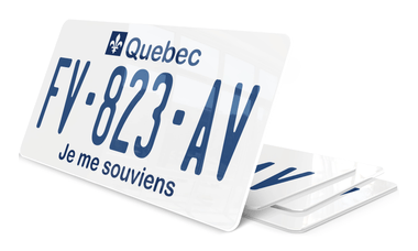 Plaque immatriculation Quebec je me souviens USA 30x15