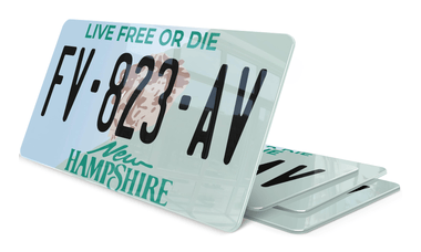 Plaque immatriculation New Hampshire 2 USA 30x15