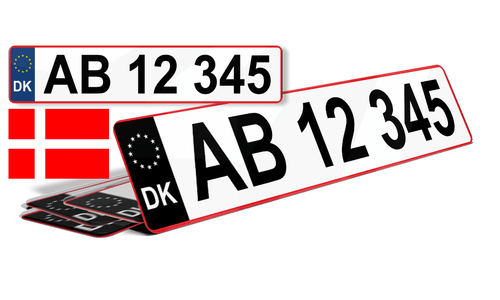 Plaque immatriculation Danemark