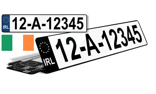 Plaque immatriculation Irlande