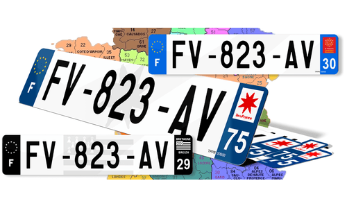 Plaque Immatriculation par Département